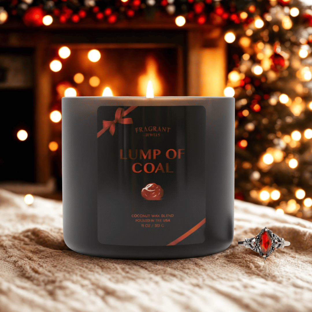 Lump of Coal - Jewel Candle
