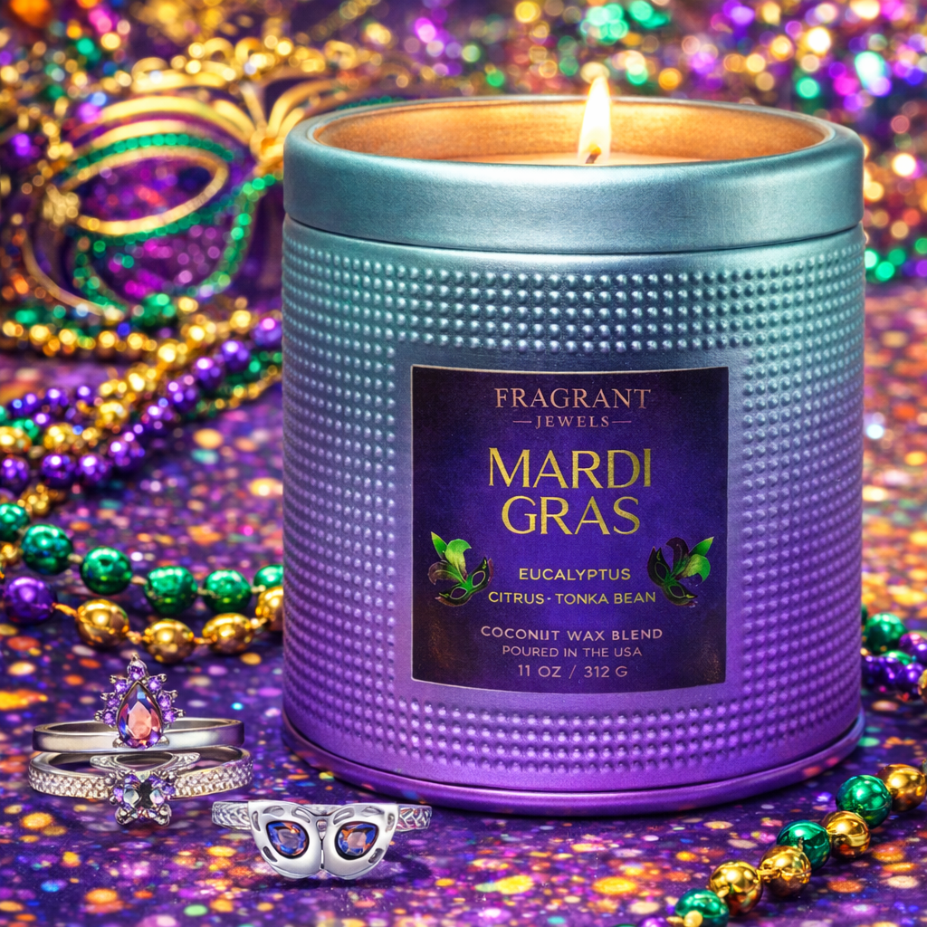Mardi Gras - Carnival Collection - Jewel Candle