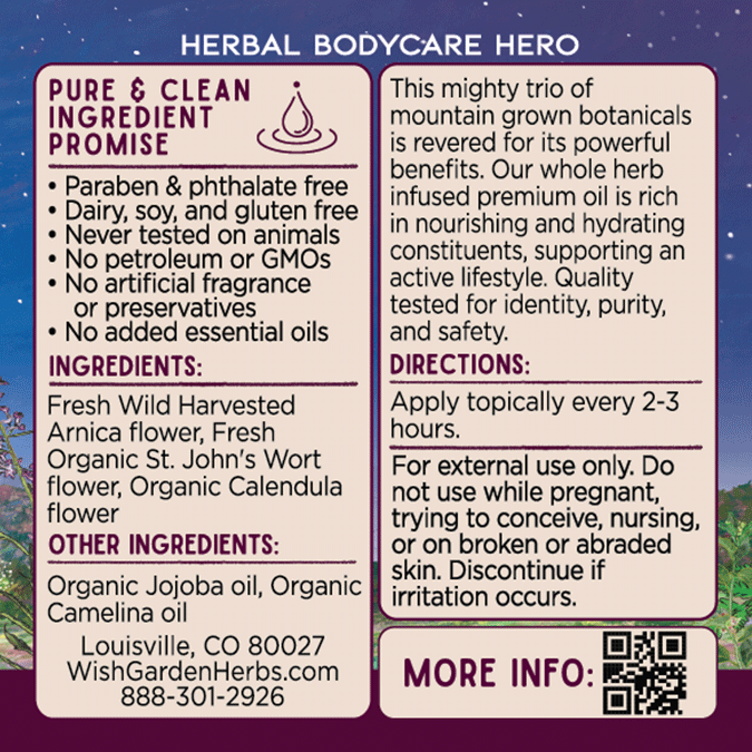 Restorative Oil - Arnica, St. John's Wort & Calendula