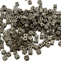 Solid Sterling Silver Alphabet Cube Bead 4.25mm – Large Hole Letter Bead for Personalized Jewelry
