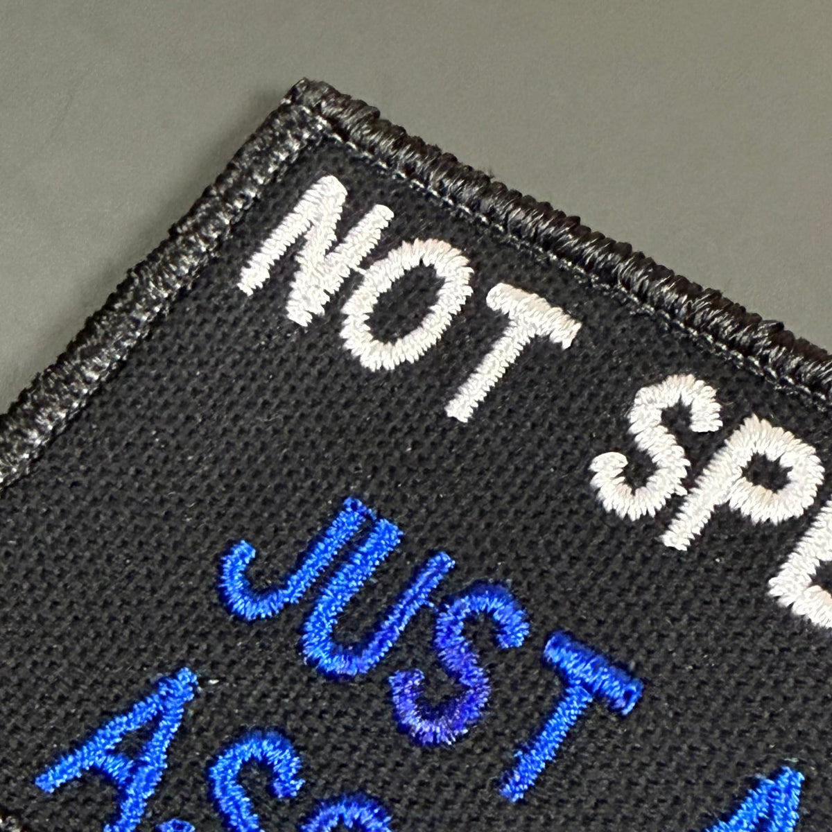 Not Special, Just An Asshole Funny Morale Patch, 2x3" | Made in USA | VELCRO® Brand Hook Backing